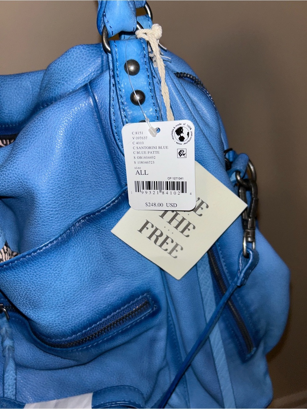 We The Free Emerson tote bag Blue Pattern - Picture 4 of 5